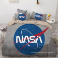 NASA astronaut digital printing brushed bedding set